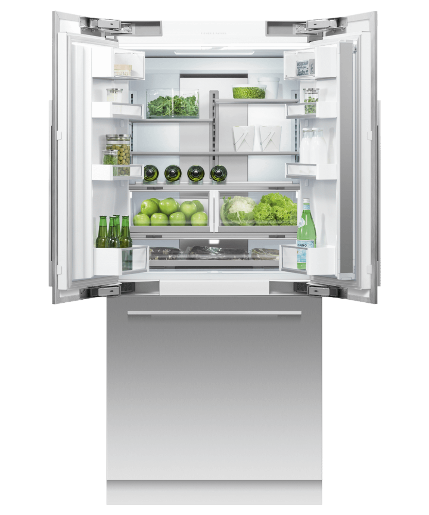 FISHER & PAYKEL RS36A80J1N 36" Series 7 Integrated French Door Refrigerator Freezer Custom Panel Ready - RS36A80J1N