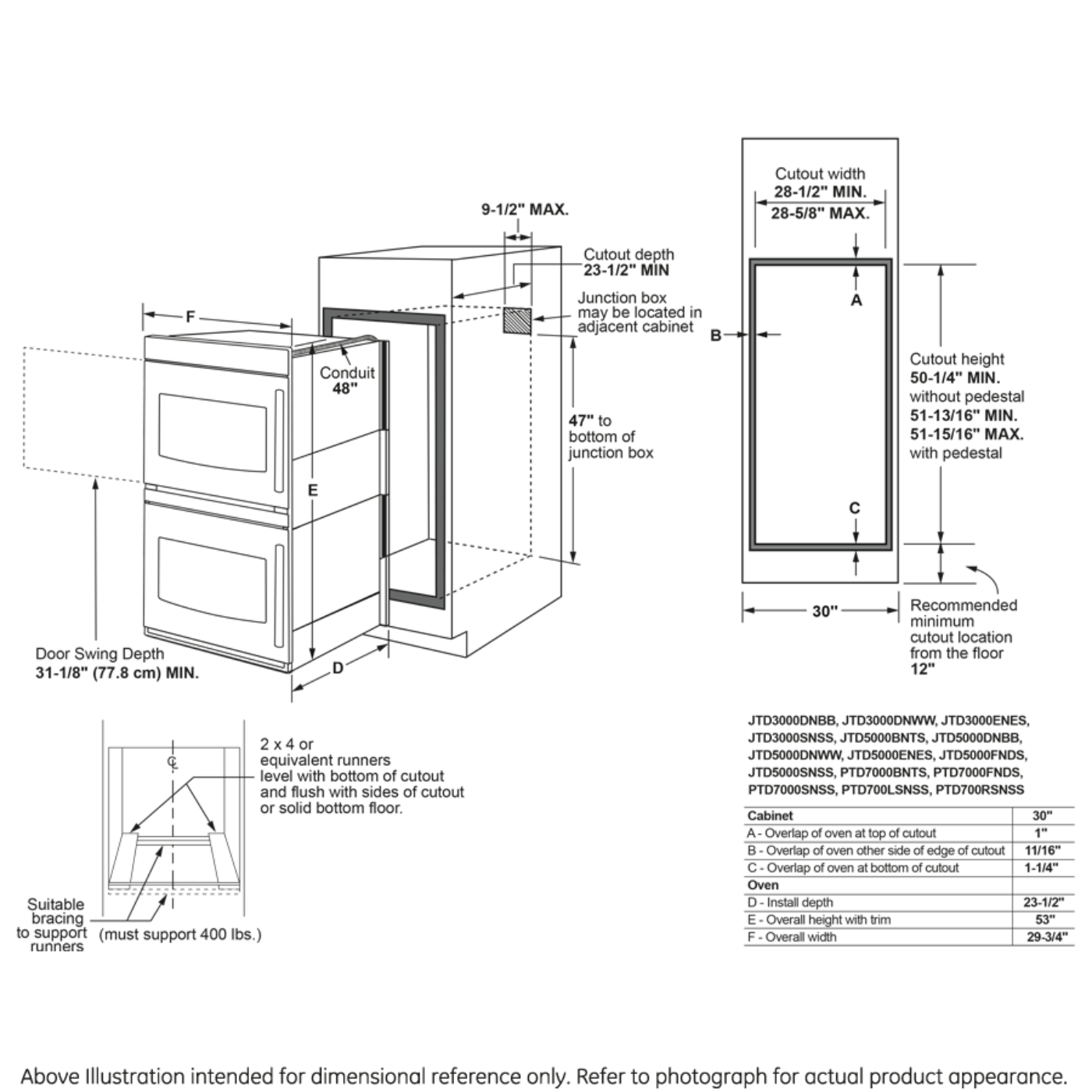 GE APPLIANCES PTD700LSNSS GE Profile™ 30" Smart Built-In Convection Double Wall Oven with Left-Hand Side-Swing Doors in Stainless Steel - PTD700LSNSS
