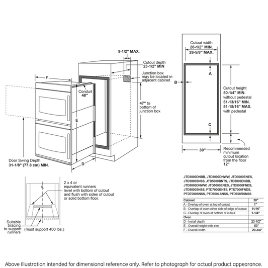 GE APPLIANCES PTD700LSNSS GE Profile™ 30" Smart Built-In Convection Double Wall Oven with Left-Hand Side-Swing Doors in Stainless Steel - PTD700LSNSS