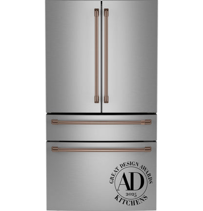 CAFE CJE23DP2WS1 CAFé™ ENERGY STAR® 23.2 Cu. Ft. Smart Counter-Depth 4-Door French-Door Refrigerator With Dual-Dispense AutoFill Pitcher in Stainless Steel - CJE23DP2WS1