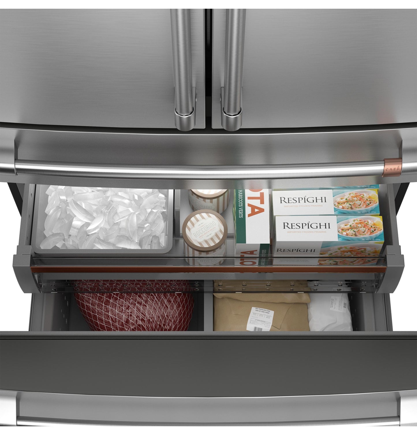 CAFE CJE23DP4WW2 CAFé™ ENERGY STAR® 23.2 Cu. Ft. Smart Counter-Depth 4-Door French-Door Refrigerator With Dual-Dispense AutoFill Pitcher White - CJE23DP4WW2