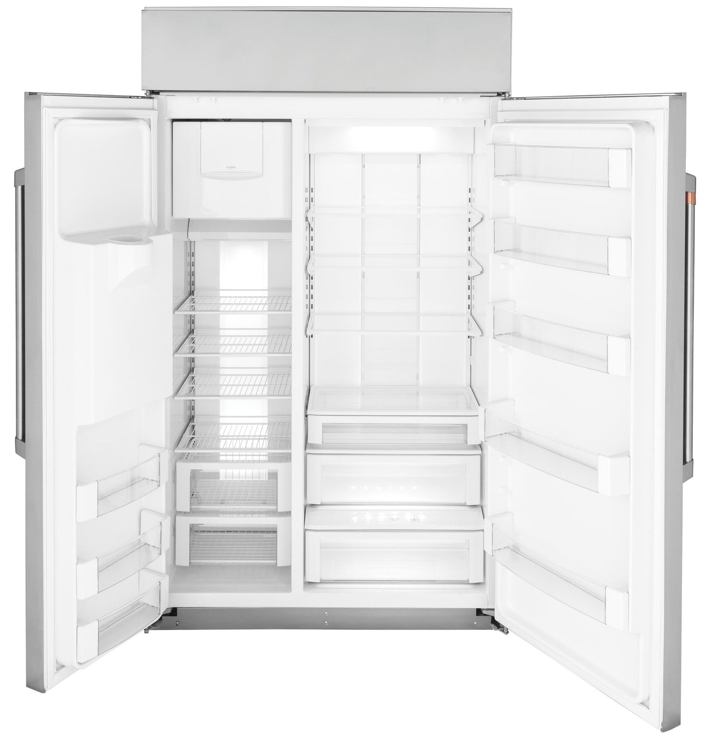 CAFE  48" Smart Built-In Side-by-Side Refrigerator with Dispenser in Stainless Steel - CSB48YP2NS1