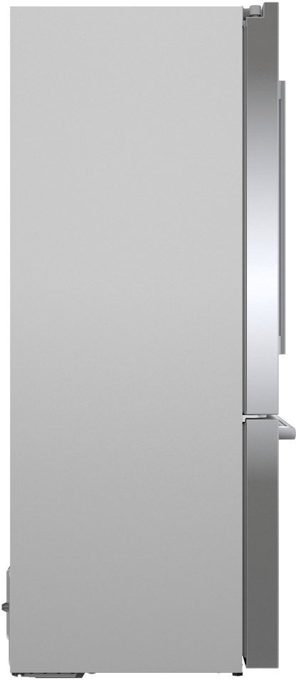 BOSCH B36CD52SNS 500 Series, French Door Bottom freezer, multi door, 36'', Brushed steel (with anti-fingerprint), Total No Frost in Stainless Steel - B36CD52SNS