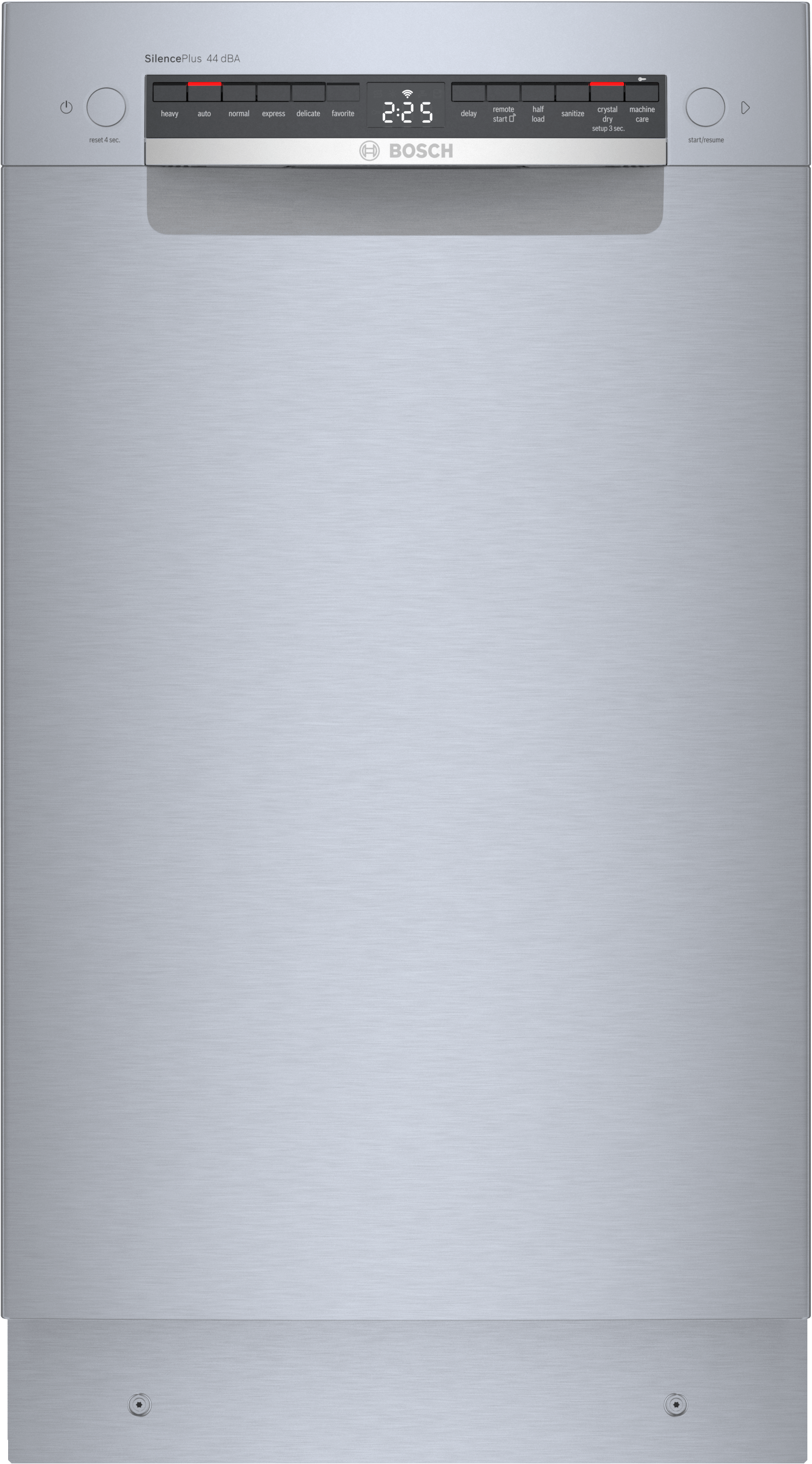 BOSCH SPE68C75UC 800 Series, built-under dishwasher, 17 3/4'', Brushed steel anti-fingerprint in Stainless Steel - SPE68C75UC