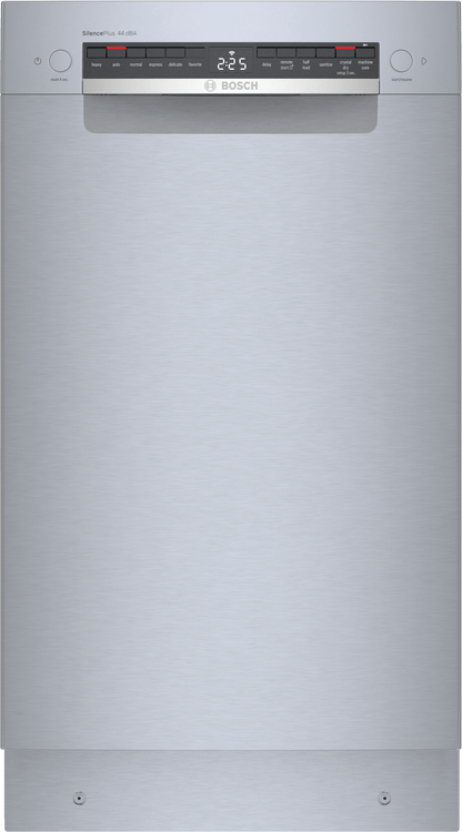 BOSCH SPE68C75UC 800 Series, built-under dishwasher, 17 3/4'', Brushed steel anti-fingerprint in Stainless Steel - SPE68C75UC