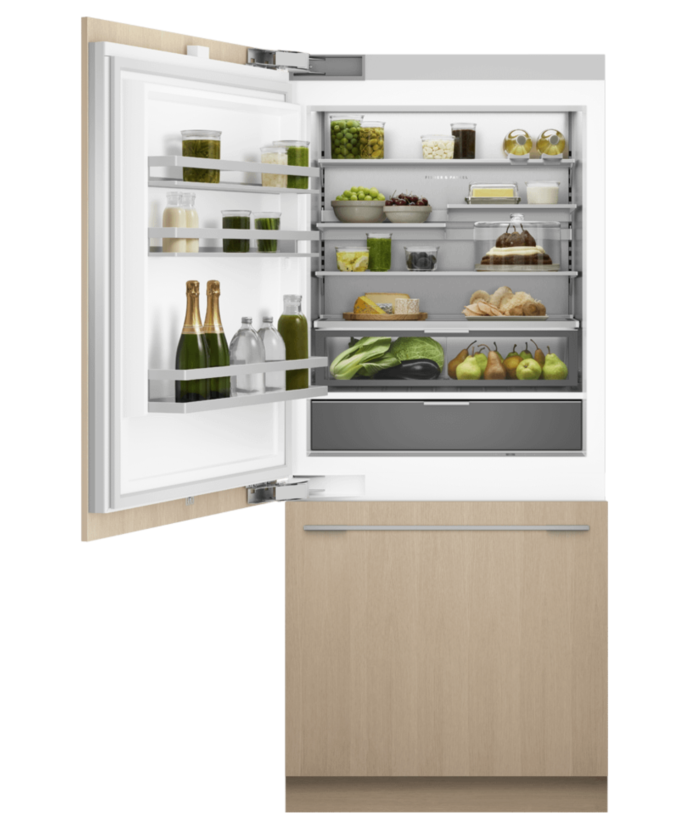 FISHER & PAYKEL RS3684WLUVE1 36" Series 11 Integrated Refrigerator Freezer Custom Panel Ready - RS3684WLUVE1