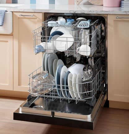 GE APPLIANCES GDT650SYVFS GE ENERGY STAR Fingerprint Resistant Top Control with in Stainless Steel Interior Dishwasher with Sanitize Cycle in Stainless Steel - GDT650SYVFS