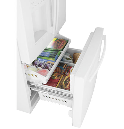 GE APPLIANCES 25.7 Cu. Ft. French-Door Refrigerator White - GFE26JGMWW