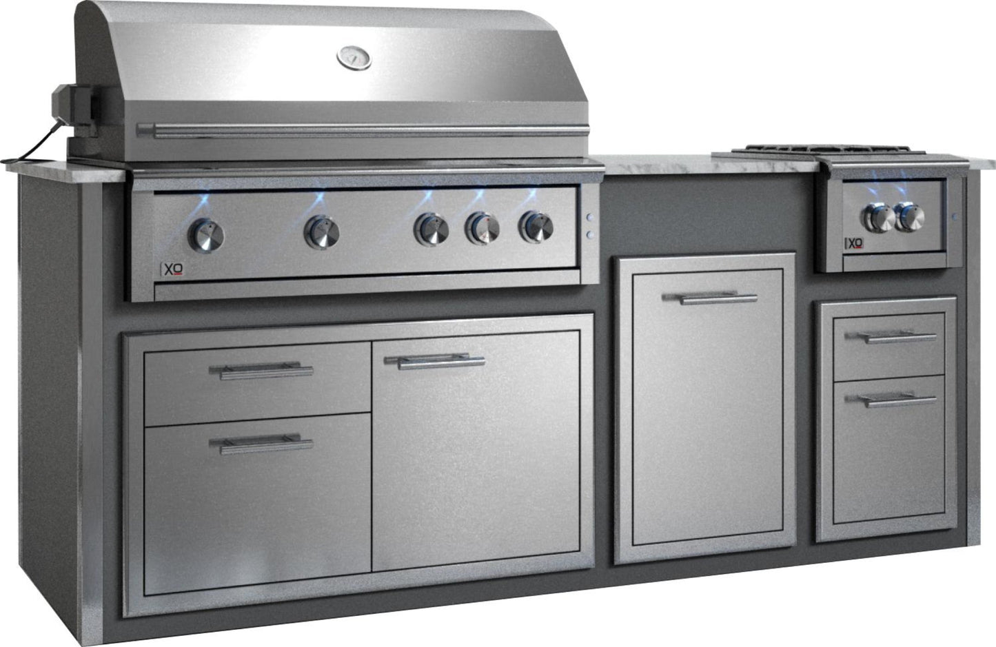XO APPLIANCE XOGOK42V1GR Factory Assembled, Appliance Ready Designer Island Gray - XOGOK42V1GR