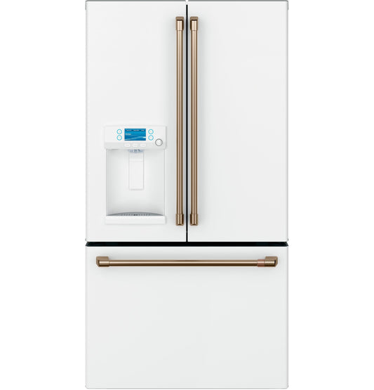 CAFE  ENERGY STAR 22.1 Cu. Ft. Smart Counter-Depth French-Door Refrigerator with Hot Water Dispenser White - CYE22TP4MW2