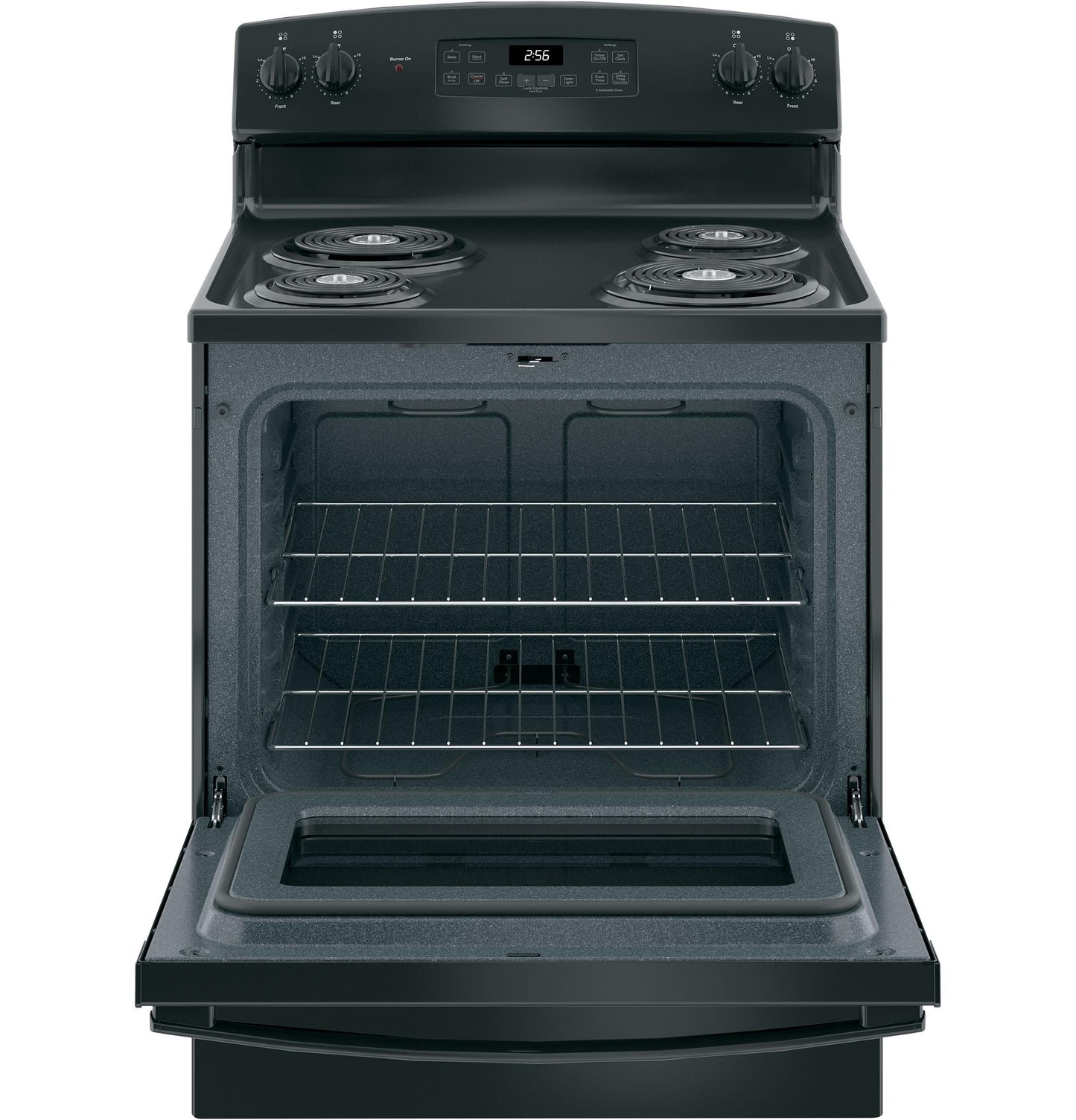GE APPLIANCES 30" Free-Standing Self-Clean Electric Range Black - JB256DMBB