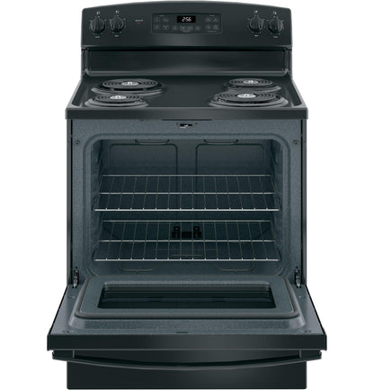 GE APPLIANCES 30" Free-Standing Self-Clean Electric Range Black - JB256DMBB