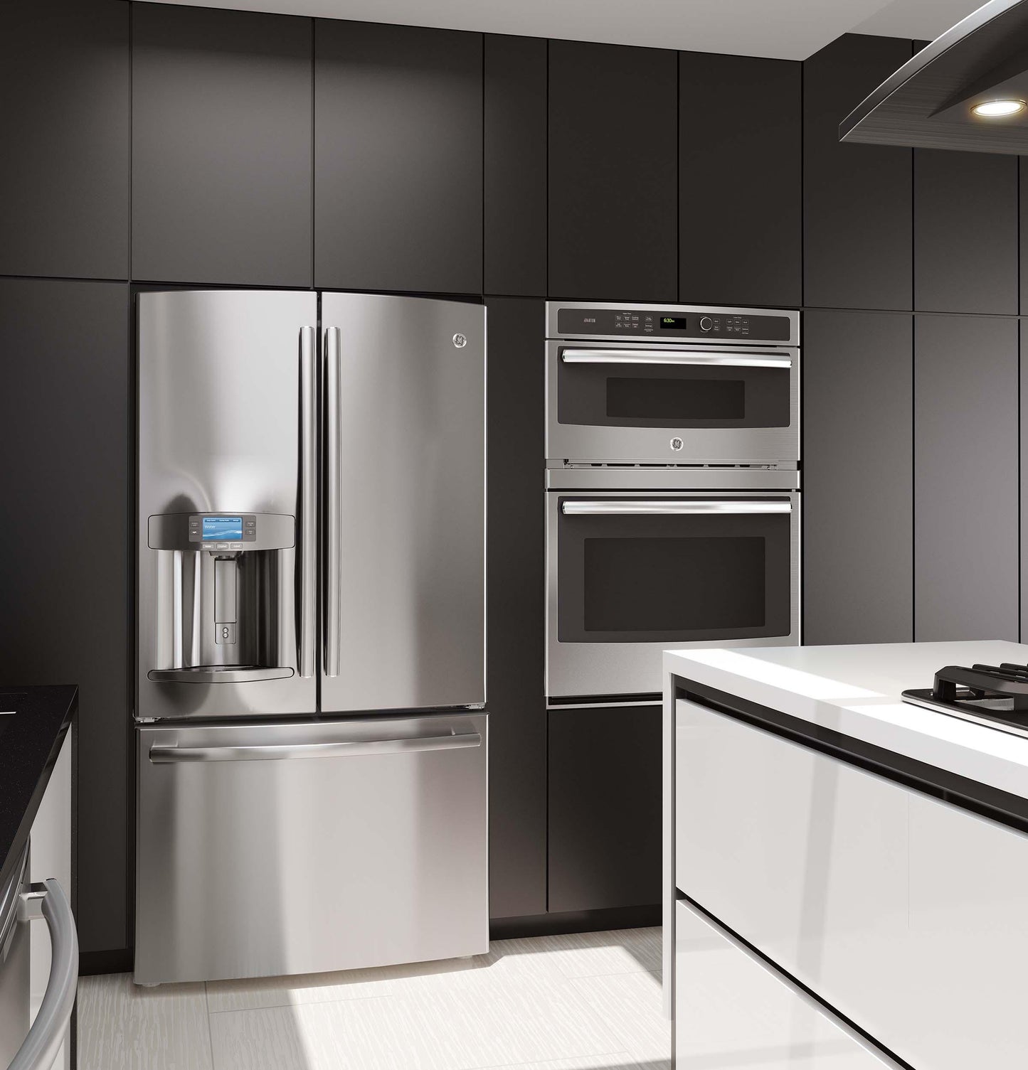 GE APPLIANCES PT9800SHSS GE Profile™ 30 in. Combination Double Wall Oven with Convection and Advantium® Technology in Stainless Steel - PT9800SHSS