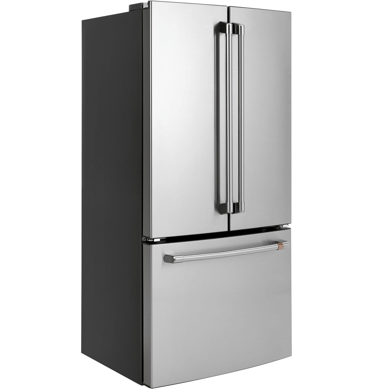 CAFE CWE19SP2NS1 CAFé™ ENERGY STAR® 18.6 Cu. Ft. Counter-Depth French-Door Refrigerator in Stainless Steel - CWE19SP2NS1