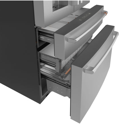 CAFE CXE22DP2PS1 CAFé™ ENERGY STAR 22.3 Cu. Ft. Smart Counter-Depth 4-Door French-Door Refrigerator in Stainless Steel - CXE22DP2PS1