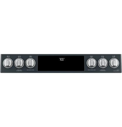 GE APPLIANCES CAFE CGS700P3MD1 CAFé™ 30" Smart Slide-In, Front-Control, Gas Range with Convection Oven Black - CGS700P3MD1