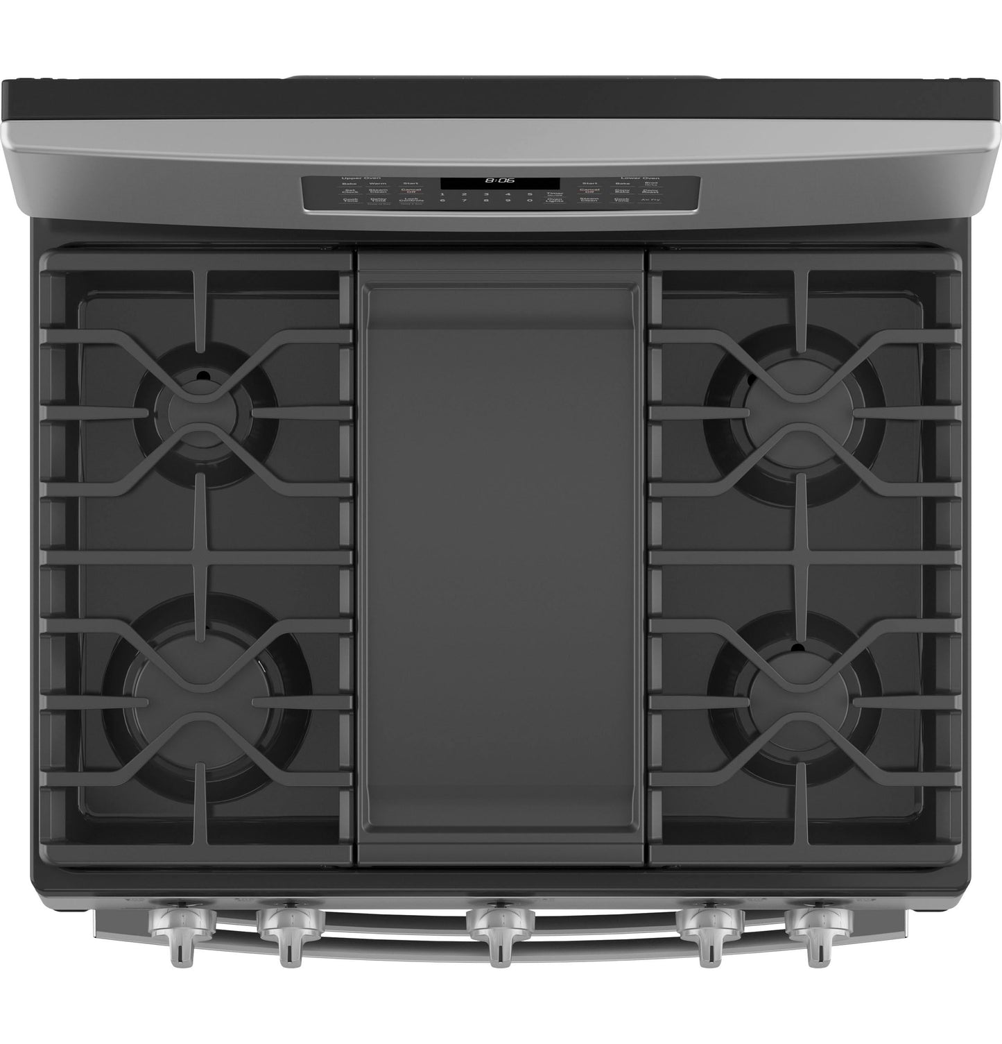 GE APPLIANCES GE 30" Free-Standing Gas Double Oven Convection Range in Stainless Steel - JGBS86SPSS