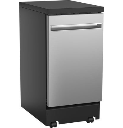 GE APPLIANCES GPT145SSLSS GE® ENERGY STAR® 18" in Stainless Steel Interior Portable Dishwasher with Sanitize Cycle in Stainless Steel - GPT145SSLSS