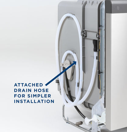 GE APPLIANCES GDF450PGRWW GE® Dishwasher with Front Controls White - GDF450PGRWW