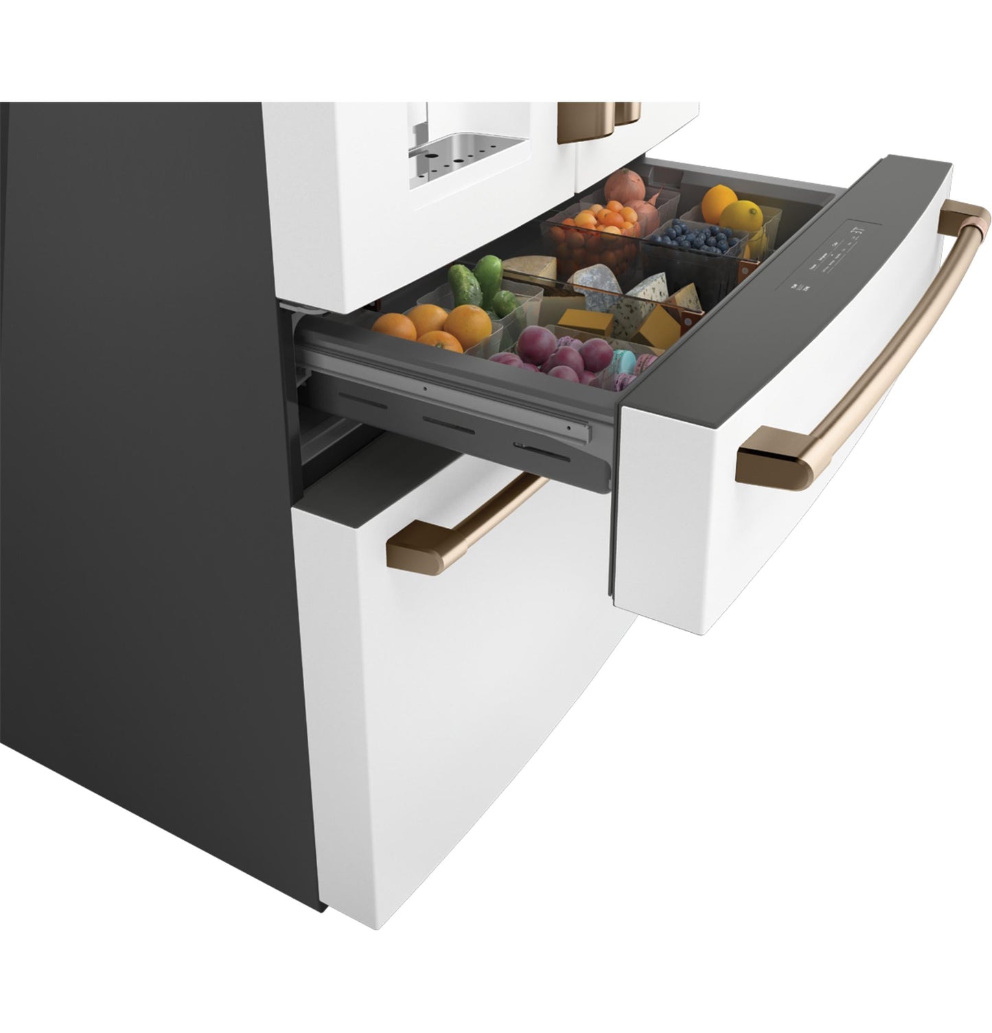 CAFE CVE28DP4NW2 CAFé™ ENERGY STAR® 27.8 Cu. Ft. Smart 4-Door French-Door Refrigerator White - CVE28DP4NW2