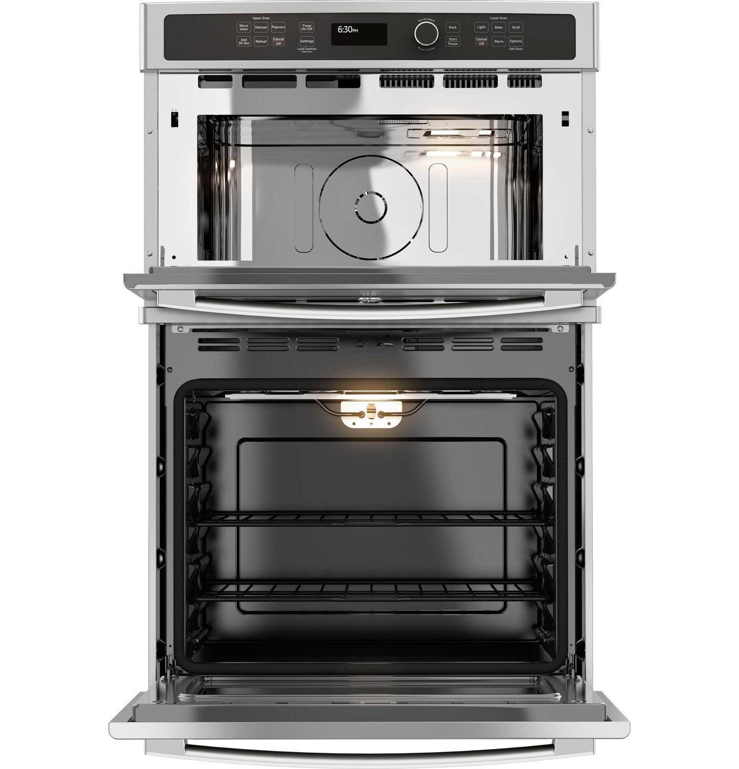 GE APPLIANCES GE 27" Built-In Combination Microwave/Thermal Wall Oven in Stainless Steel - JK3800SHSS