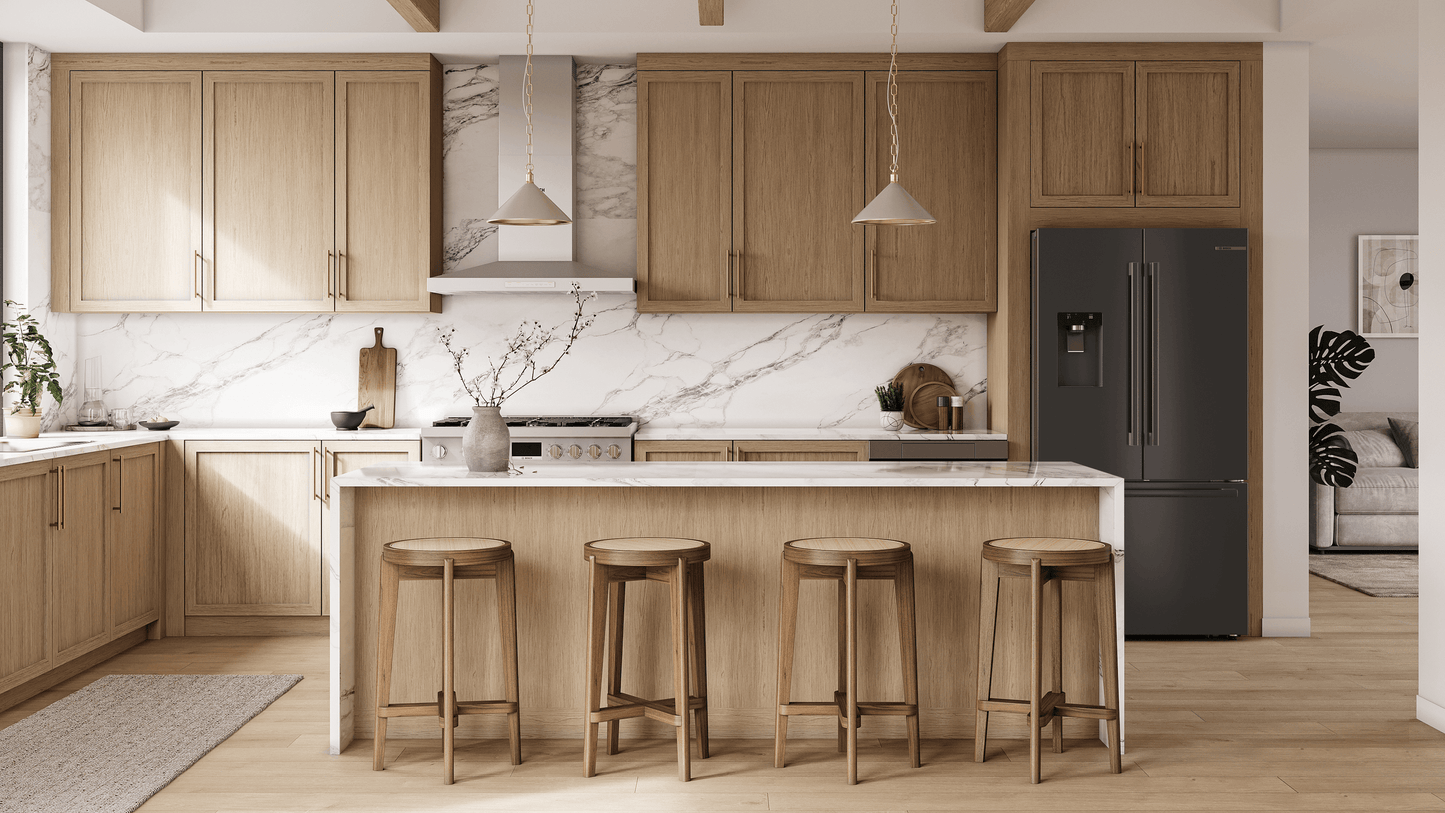 BOSCH B36CD52SNB 500 Series, French Door Bottom freezer, multi door, 36'', Black inox-antifingerprint, Total No Frost Black in Stainless Steel - B36CD52SNB