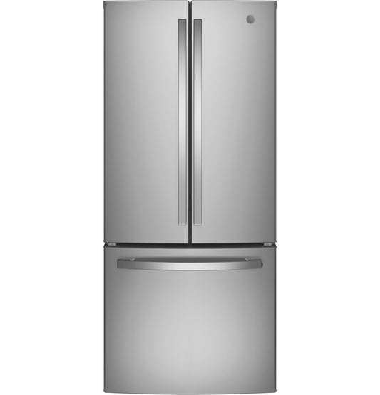 GE APPLIANCES 20.8 Cu. Ft. French-Door Refrigerator in Stainless Steel - GNE21FYKFS