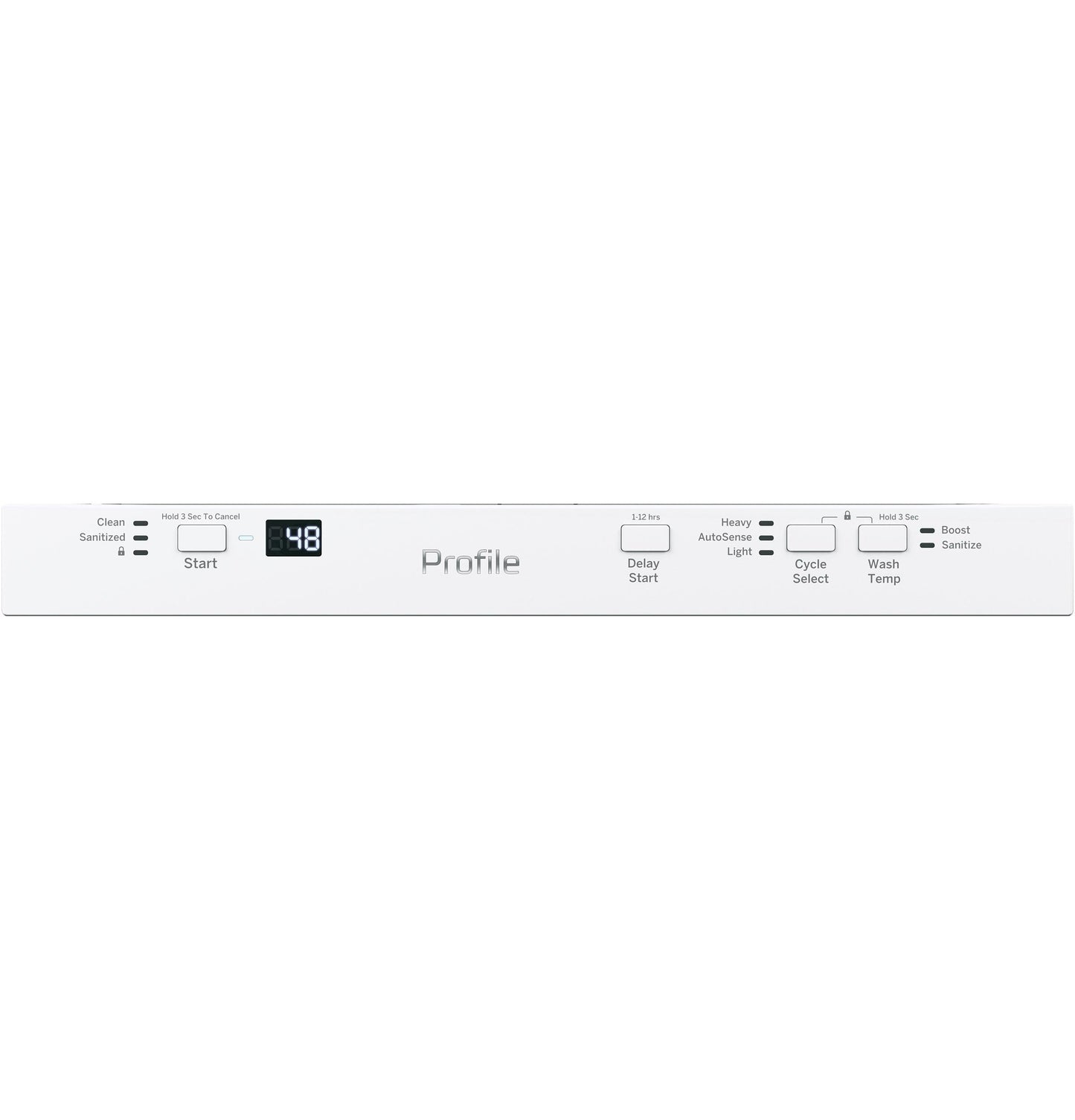 GE APPLIANCES GE Profile 18" ADA Compliant in Stainless Steel Interior Dishwasher with Sanitize Cycle White - PDT145SGLWW