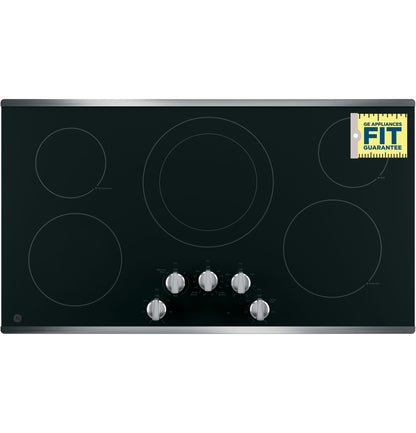 GE APPLIANCES 36" Built-In Knob Control Electric Cooktop in Stainless Steel - JP3036SLSS