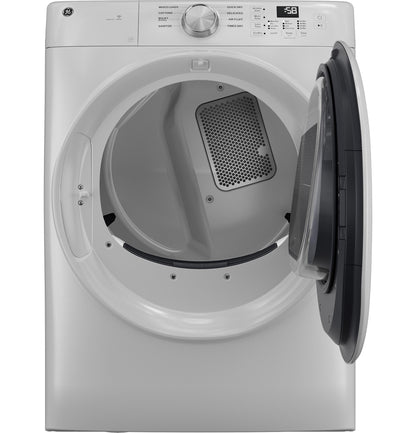 GE APPLIANCES GFD35GSSYWW GE ENERGY STAR 7.8 cu. ft. Capacity Smart Front Load Gas Dryer White - GFD35GSSYWW