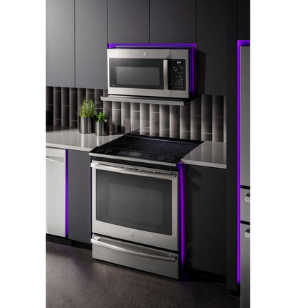 GE APPLIANCES Profile 2.2 Cu. Ft. Over-the-Range Sensor Microwave Oven in Stainless Steel - PVM9225SRSS