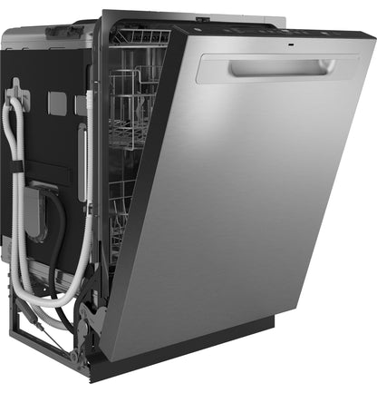 GE APPLIANCES GDP670SYVFS GE® ENERGY STAR® Fingerprint Resistant Top Control with in Stainless Steel Interior Dishwasher with Sanitize Cycle in Stainless Steel - GDP670SYVFS
