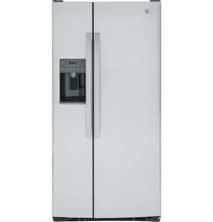 GE APPLIANCES GE 23.0 Cu. Ft. Side-By-Side Refrigerator in Stainless Steel - GSS23GYPFS