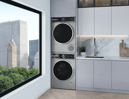 BOSCH WQB245AXUC 800 Series, heat pump dryer, Silver inox Silver