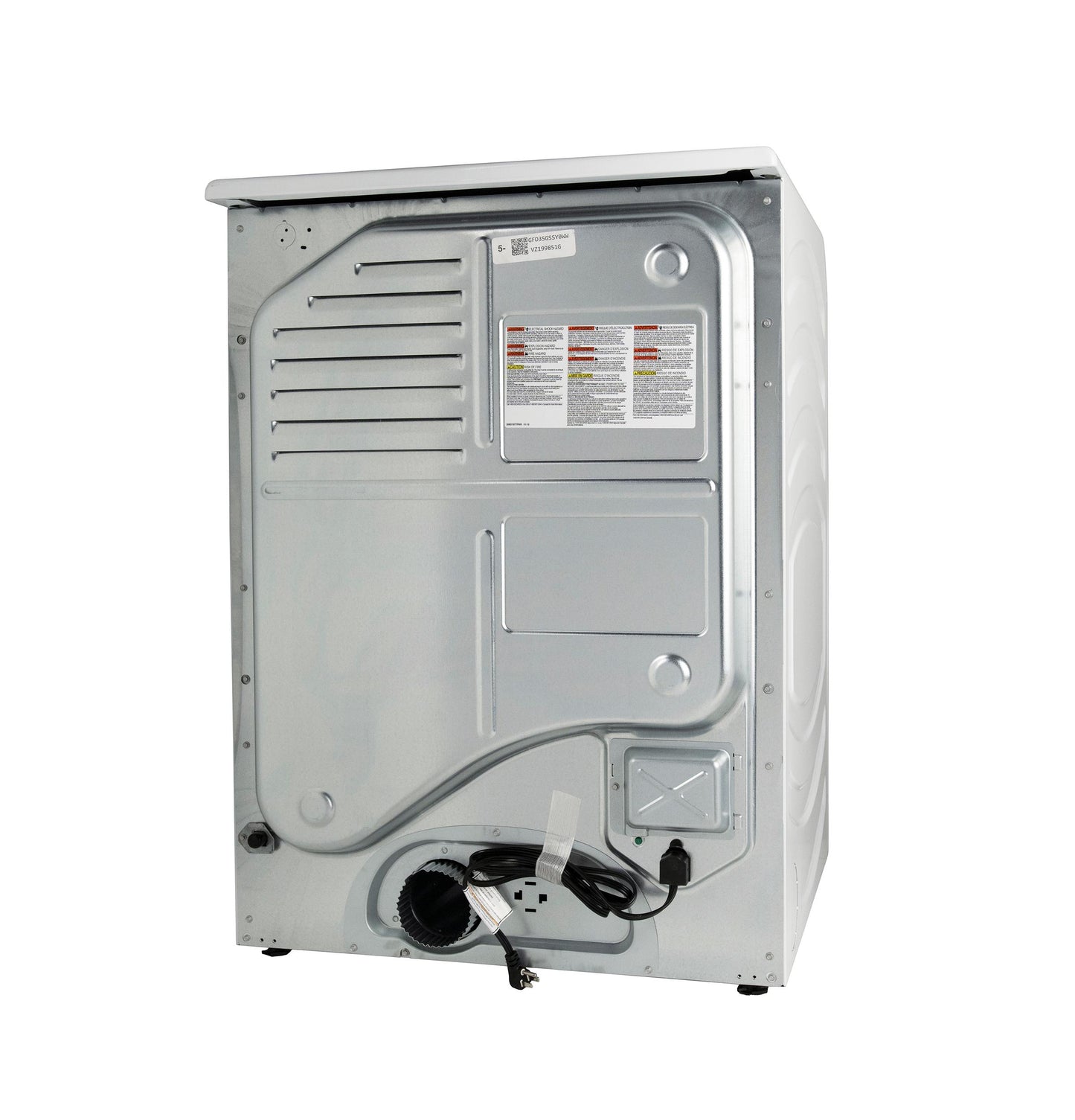 GE APPLIANCES GFD35GSSYWW GE ENERGY STAR 7.8 cu. ft. Capacity Smart Front Load Gas Dryer White - GFD35GSSYWW