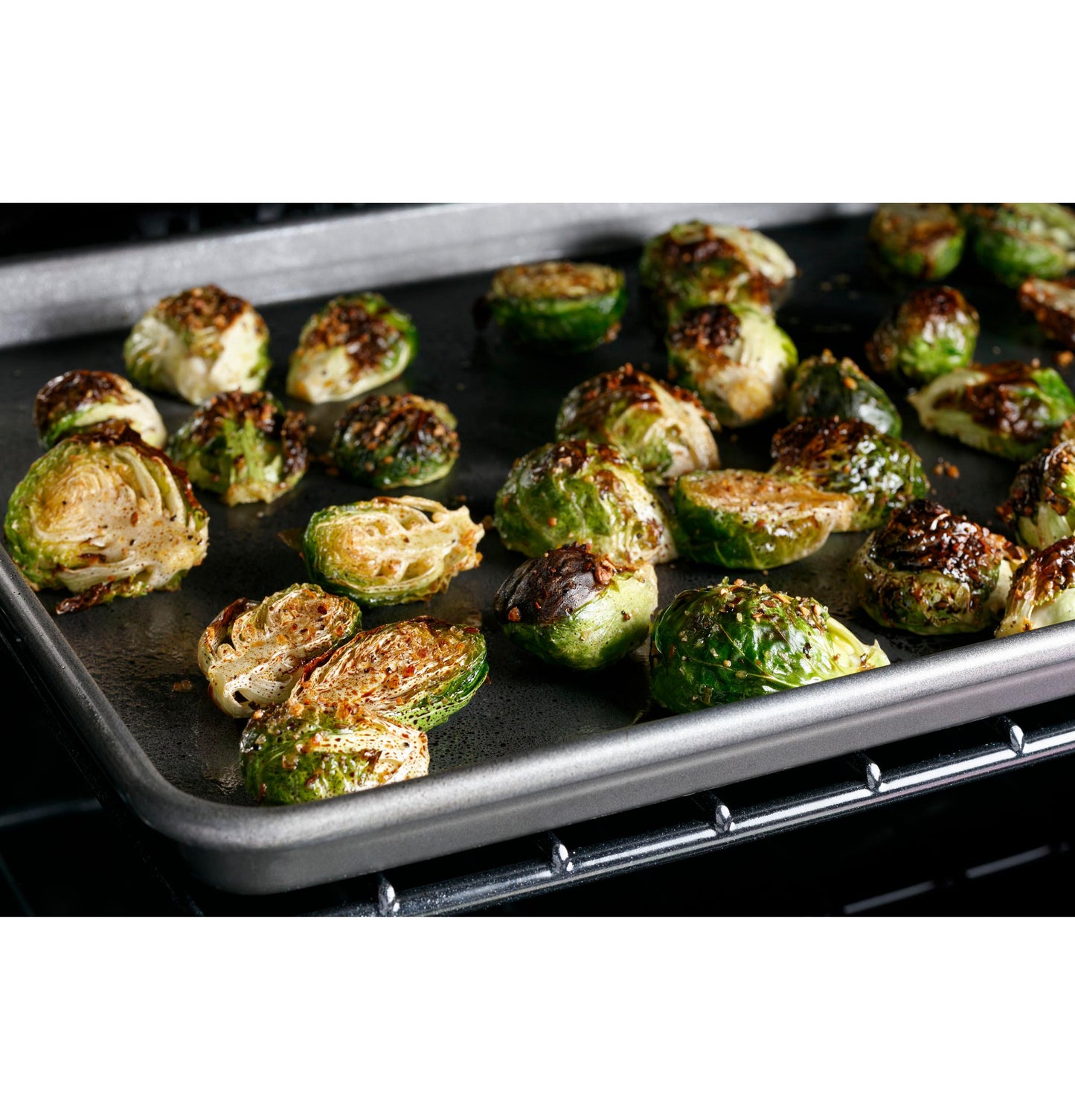 GE APPLIANCES CAFE CGS700P3MD1 CAFé™ 30" Smart Slide-In, Front-Control, Gas Range with Convection Oven Black - CGS700P3MD1
