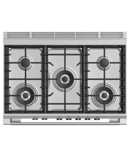 FISHER & PAYKEL OR36SCG4R1 36" Series 7 Classic 5 Burner Gas Range Red - OR36SCG4R1
