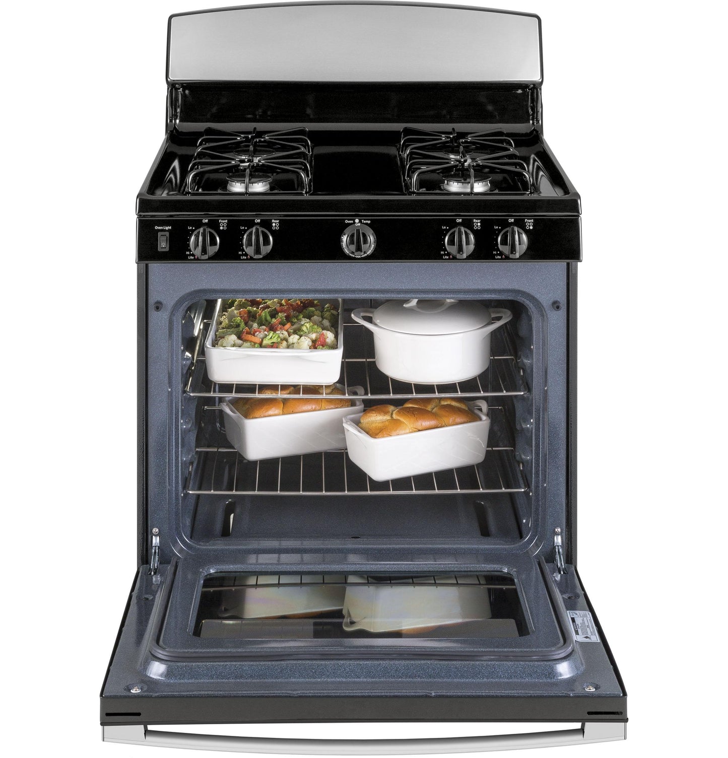 GE APPLIANCES JGBS30RETSS GE® 30" Free-Standing Gas Range in Stainless Steel - JGBS30RETSS