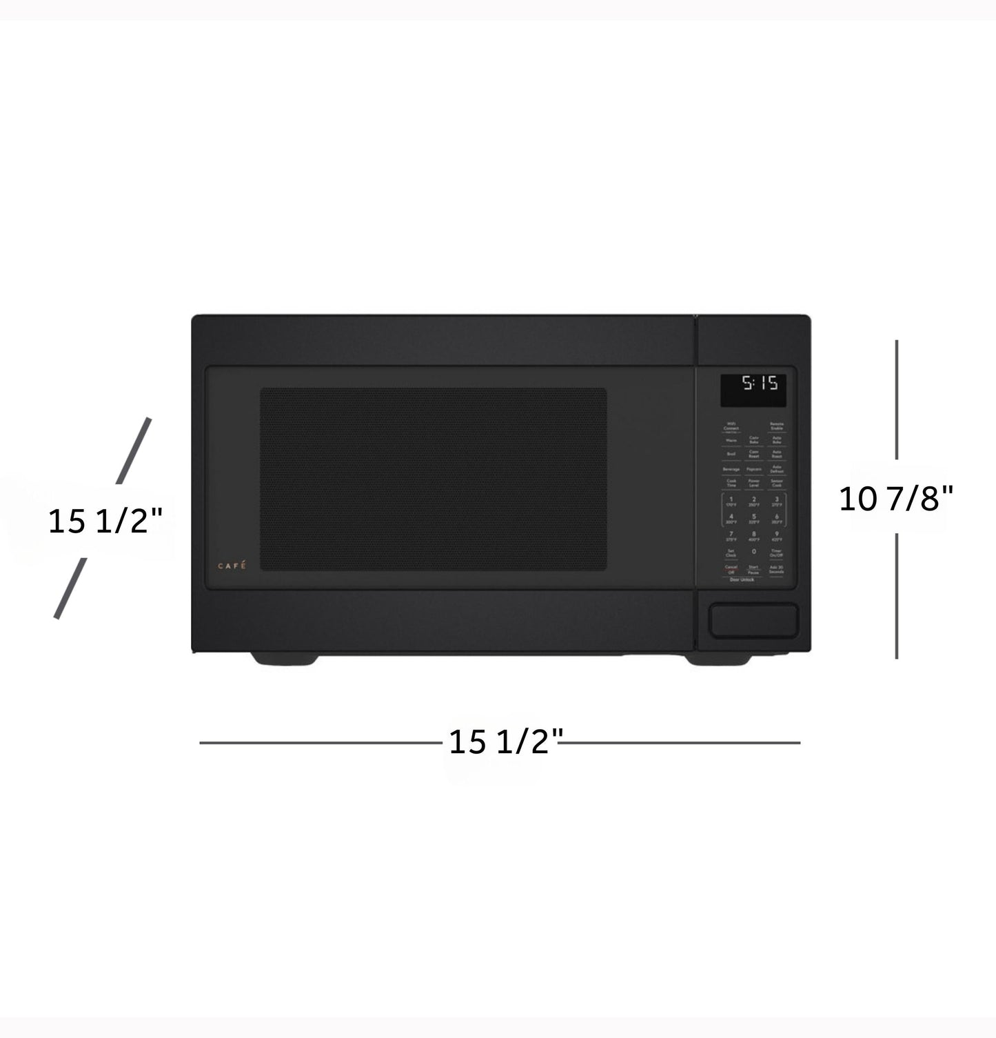 CAFE CCWK15C1WDS CAFé 1.5 Cu. Ft. Smart Countertop Convection/Microwave Oven Black - CCWK15C1WDS