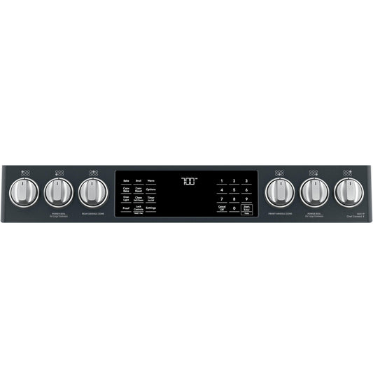 GE APPLIANCES CAFE CGS700P3MD1 CAFé™ 30" Smart Slide-In, Front-Control, Gas Range with Convection Oven Black - CGS700P3MD1