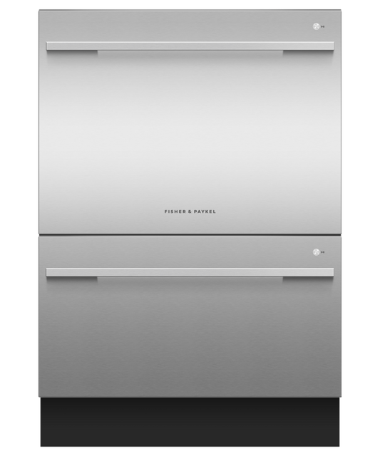 FISHER & PAYKEL DD24DDFTX9N Series 9 Contemporary Tall Double DishDrawer™ Dishwasher in Stainless Steel - DD24DDFTX9N