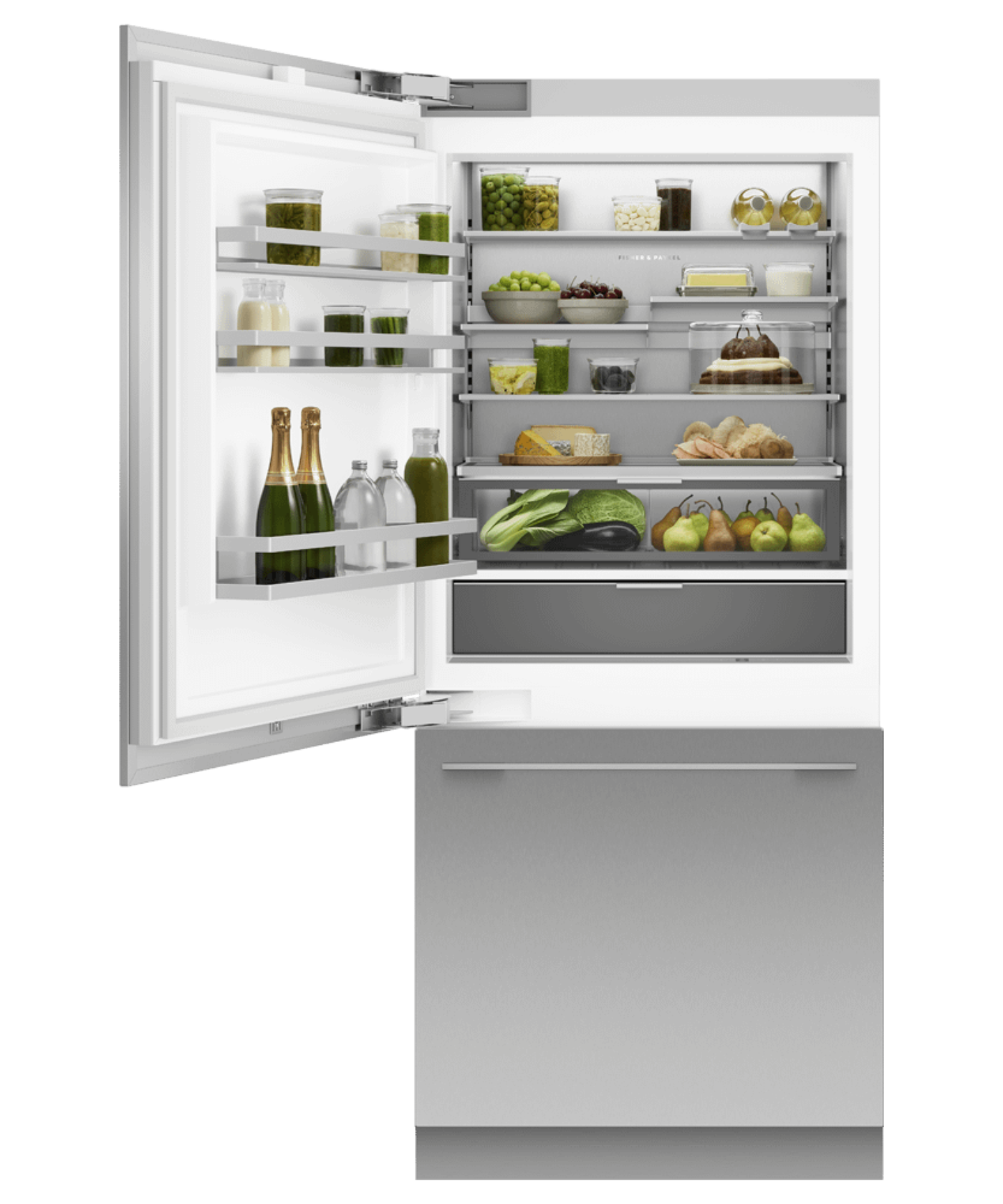 FISHER & PAYKEL RS3684WLUVE1 36" Series 11 Integrated Refrigerator Freezer Custom Panel Ready - RS3684WLUVE1