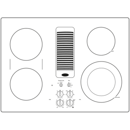 GE APPLIANCES PP9830DRBB GE Profile™ 30" Downdraft Electric Cooktop Black - PP9830DRBB