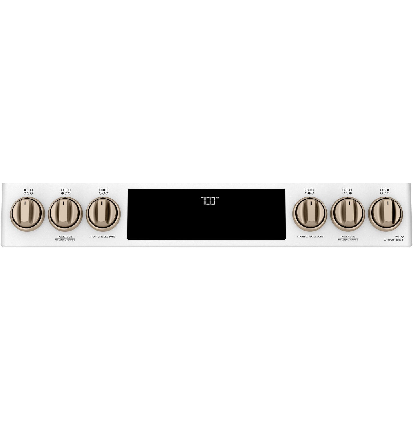 CAFE 30" Smart Slide-In, Front-Control, Gas Range with Convection Oven White - CGS700P4MW2