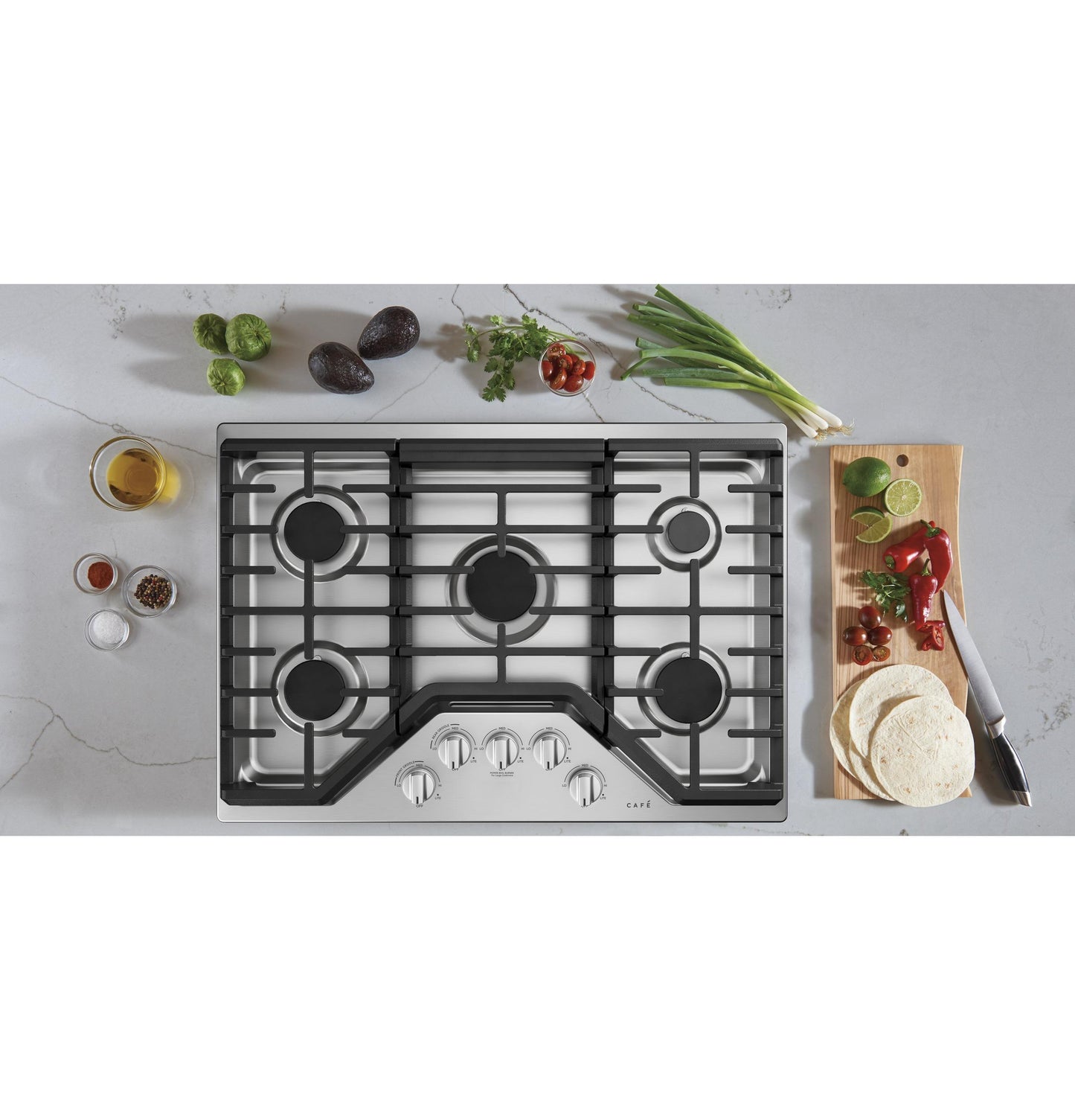 CAFE CGP70302NS1 CAFé™ 30" Gas Cooktop in Stainless Steel - CGP70302NS1