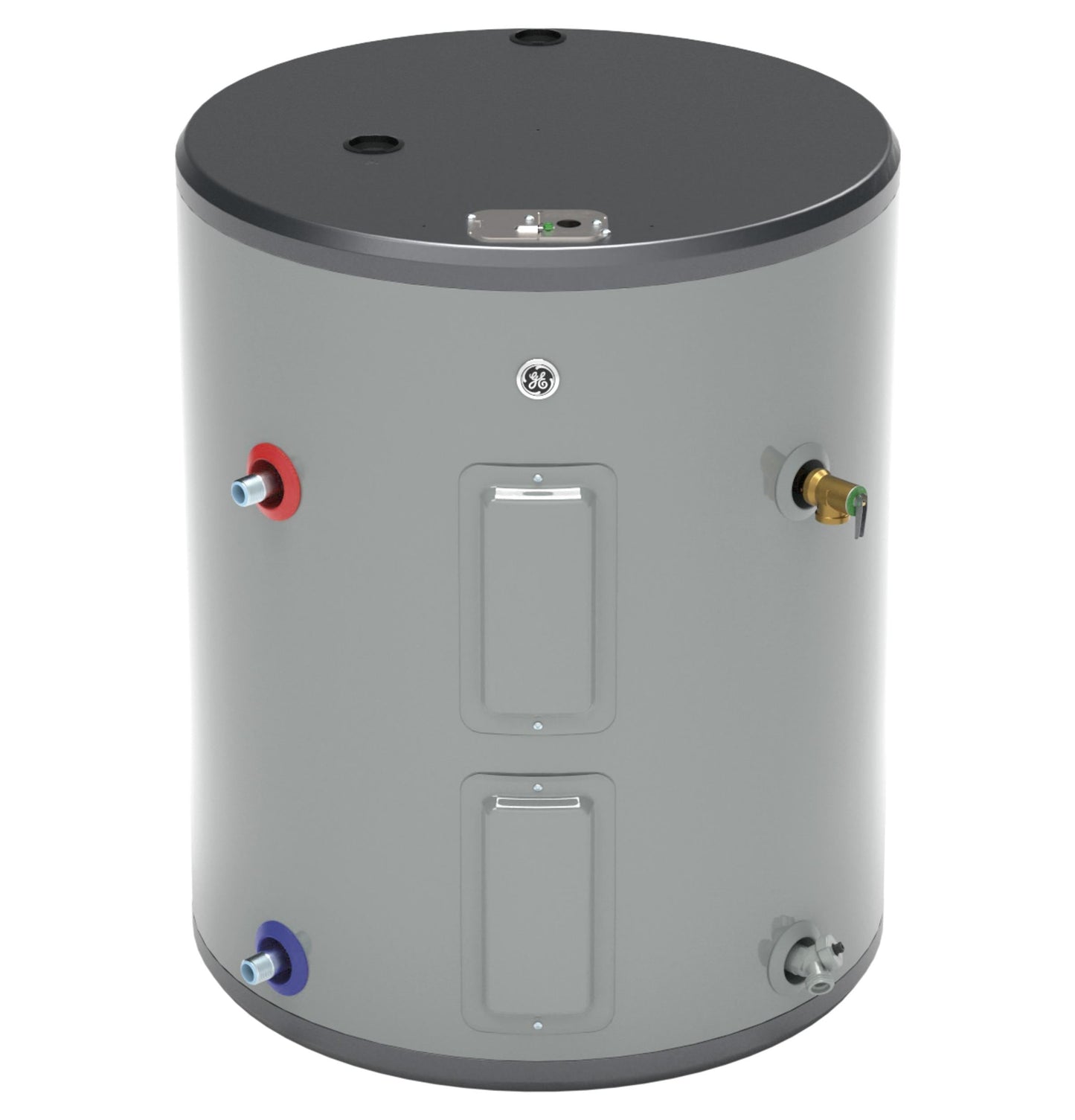 GE APPLIANCES 36 Gallon Side Port Lowboy Electric Water Heater Gray - GE40L08BSM