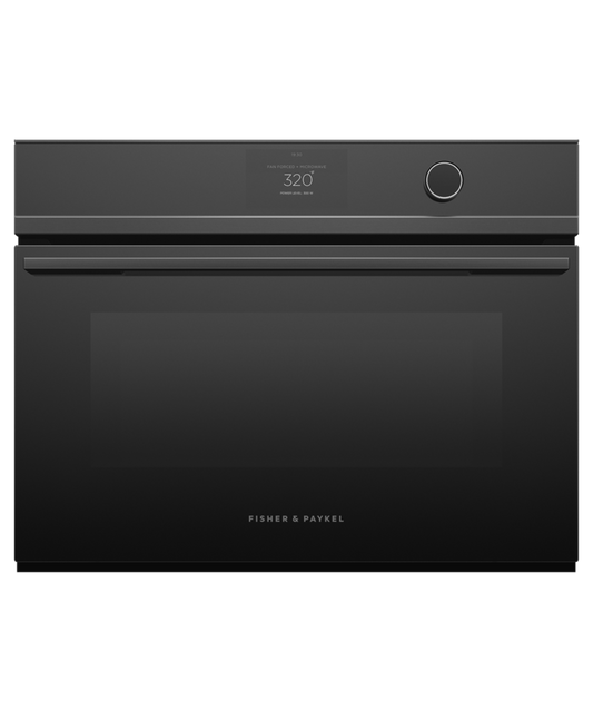 FISHER & PAYKEL OM24NDTDB1 24" Series 9 Minimal Compact Convection-Speed Oven Black