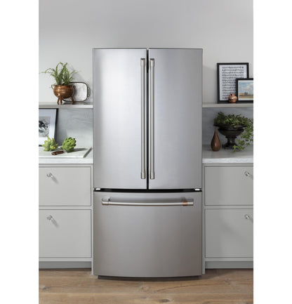 CAFE CWE19SP2NS1 CAFé™ ENERGY STAR® 18.6 Cu. Ft. Counter-Depth French-Door Refrigerator in Stainless Steel - CWE19SP2NS1
