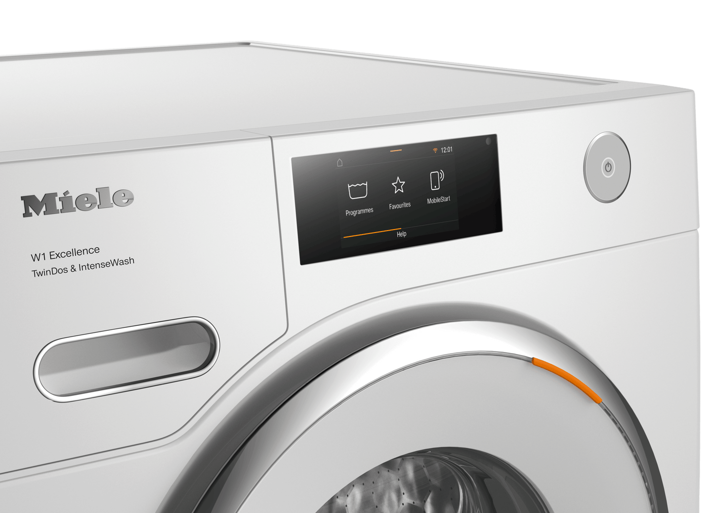 MIELE WXR860WCS WXR860 WCS TDos & IntenseWash Lotus white - W1 front-loading washing machine: 8 kg 1600 rpm Auto Dosing IntenseWash Pre-Ironing SingleWash White