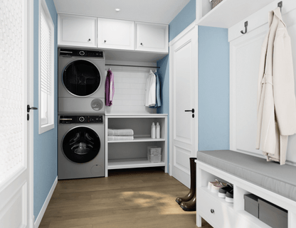 BOSCH WQB245AXUC 800 Series, heat pump dryer, Silver inox Silver